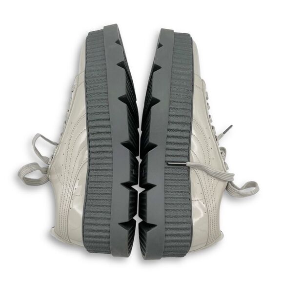 Puma x Fenty Pointy Creeper Sneaker Size 8 Patent Dove Gray Rihanna Platform - Picture 11 of 16